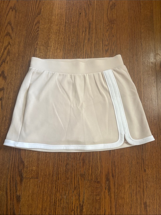JoyLab Dresses & Skirts - Neutral A-Line Athletic Skirt with White Trim